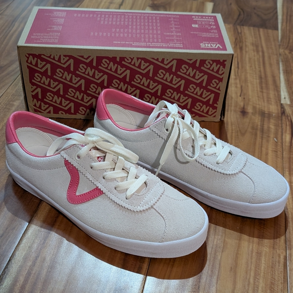 Vans Sport Low Caramella Pink Suede Sneakers Mens 8.5 Women's 10 Nwt ❤️